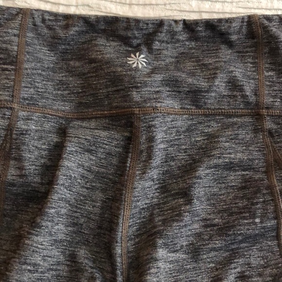 Athleta marled gray “bootleg “ yoga pants - Picture 6 of 6